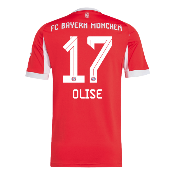 Bayern Munich Tröja OLISE #17 2025/26 Hemma Röd