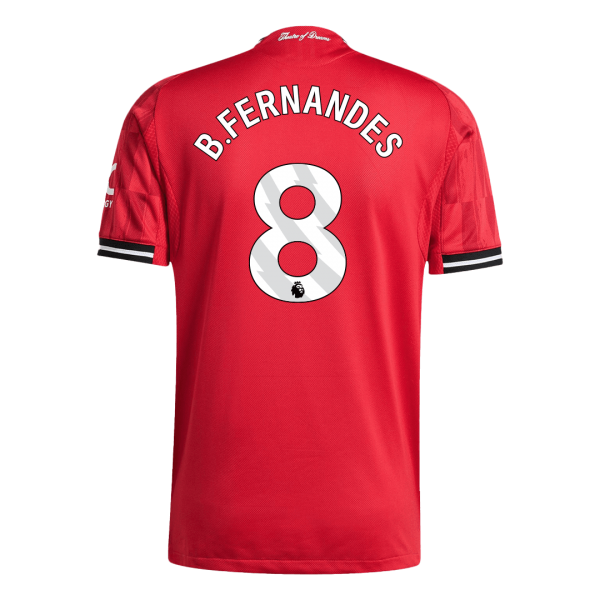 B.FERNANDES #8 Manchester United Tröja 2025/26 Hemma Autentisk