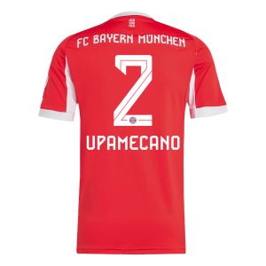 Bayern Munich Tröja UPAMECANO #2 2025/26 Hemma Röd
