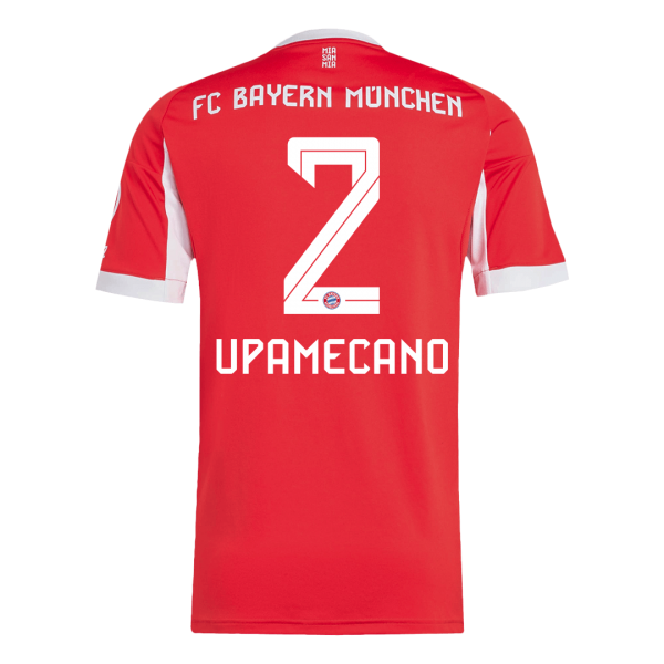 Bayern Munich Tröja UPAMECANO #2 2025/26 Hemma Röd