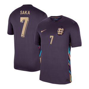 England Borta Fotbollströjor SAKA #7 Euro Premium