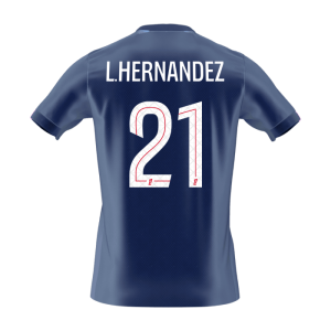 L.HERNANDEZ #21 PSG Tröja 2025/26 Hemma Premium Mörkblå