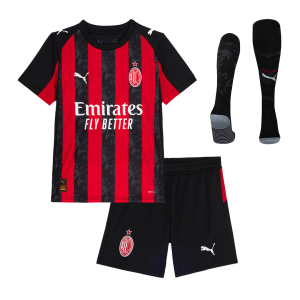 AC Milan Tröja 2025/26 Hemmaställ Red&Black Barn