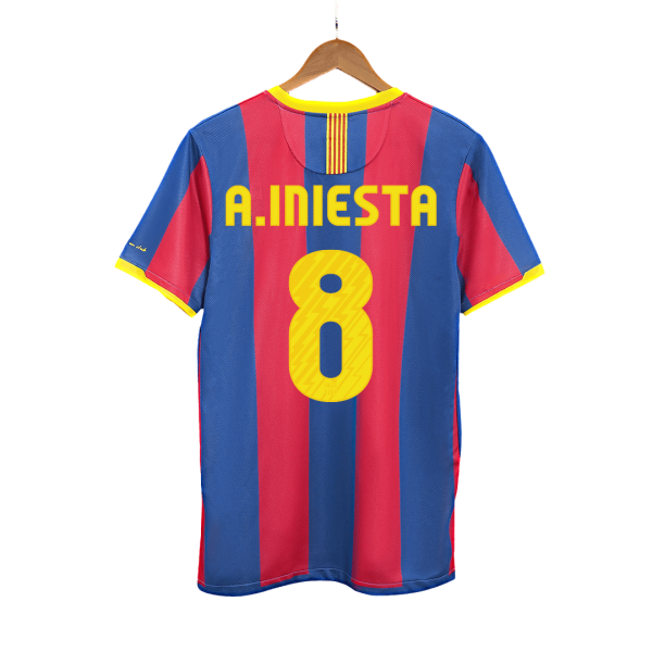 Retro Barcelona Hemma Fotbollströja A.INIESTA #8 2010/11