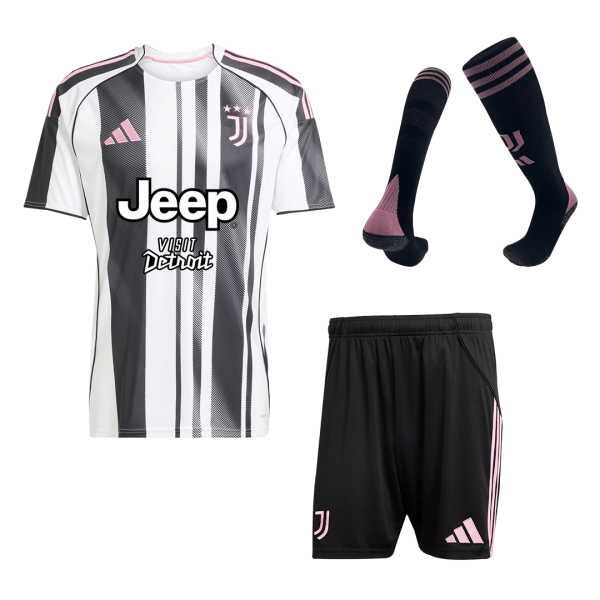 Juventus Tröja Hemmaställ 2025/26 Svart & Vitt