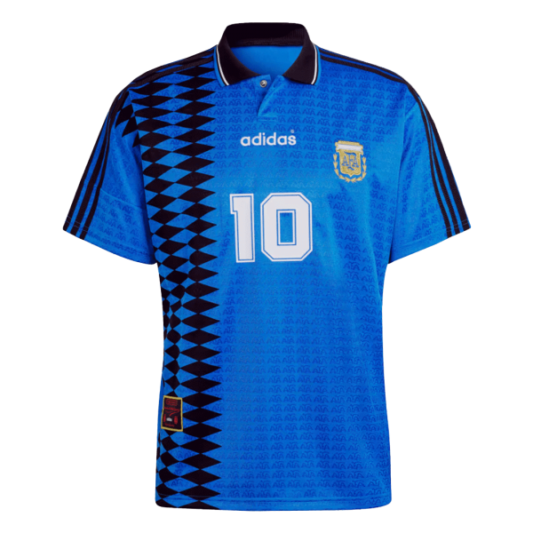 #10 Argentina Borta Fotbollströjor 1994 Retro
