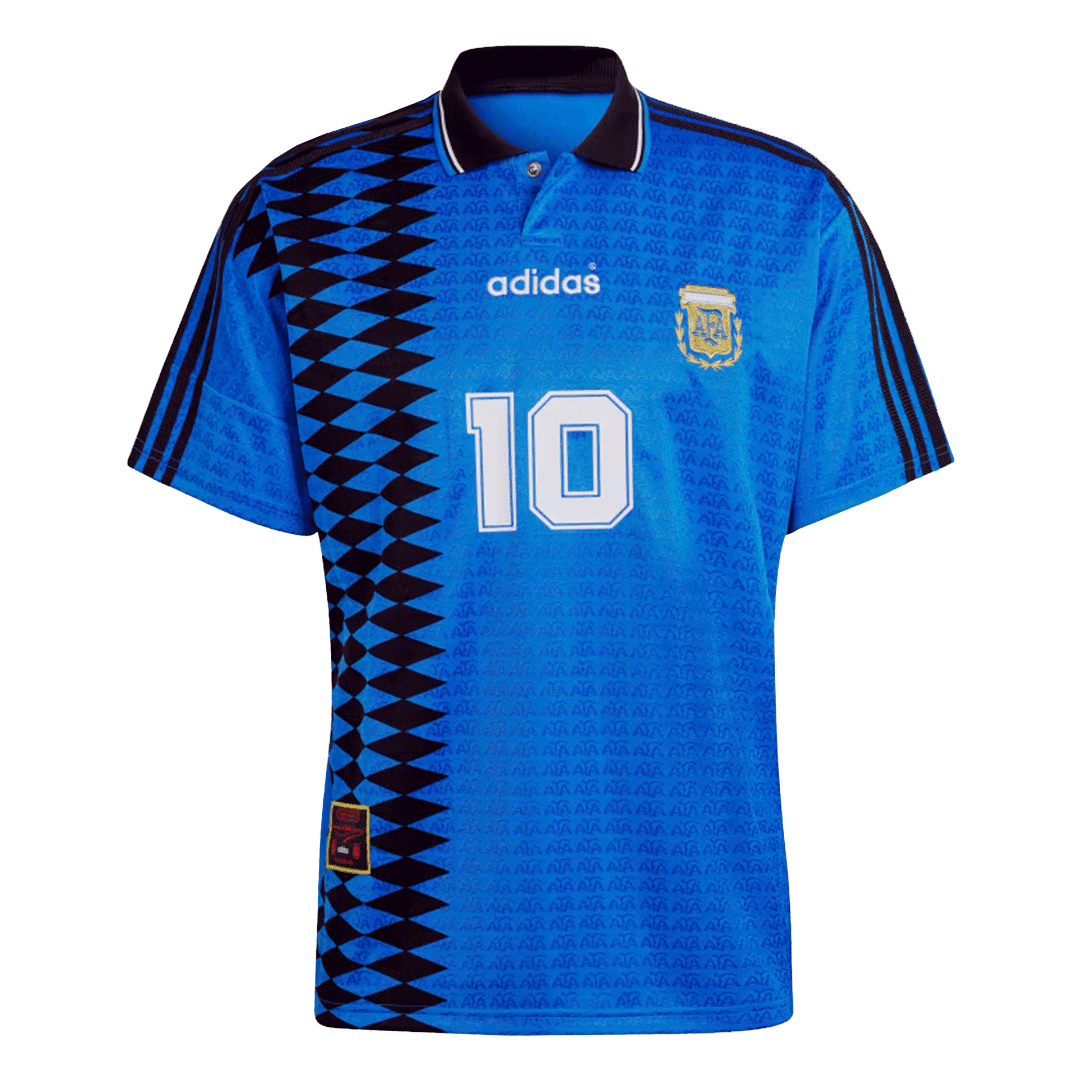 #10 Argentina Borta Fotbollströjor 1994 Retro