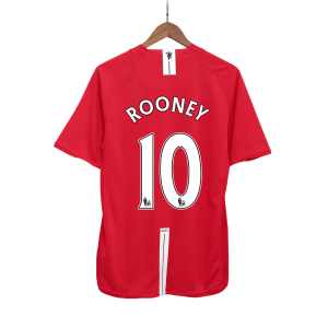 Retro Manchester United Hemma Fotbollströja ROONEY #10 2007/08