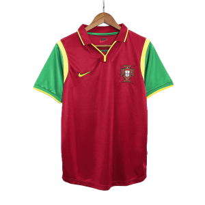Portugal Hemma Fotbollströjor 1999 Retro