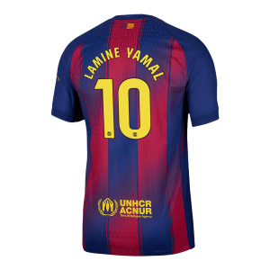 LAMINE YAMAL #10 Barcelona Tröja 2025/26 Hemma Autentisk