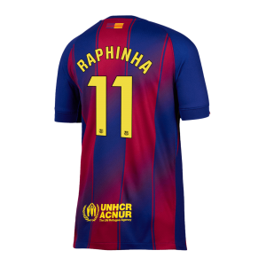 RAPHINHA #11 Barcelona Tröja 2025/26 Hemma