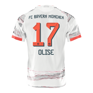 Bayern Munich Tröja OLISE #17 2025/26 Borta Autentisk Vit