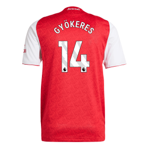 GYÖKERES #14 Arsenal Tröja 2025/26 Hemma Autentisk