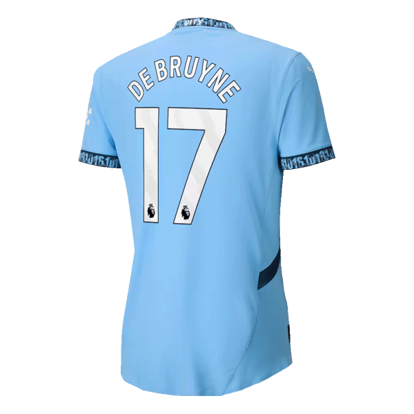 Manchester City Hemma Fotbollströja DE BRUYNE #17  Autentisk