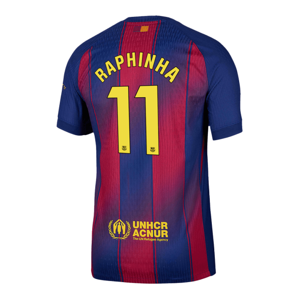 RAPHINHA #11 Barcelona Tröja 2025/26 Hemma Autentisk