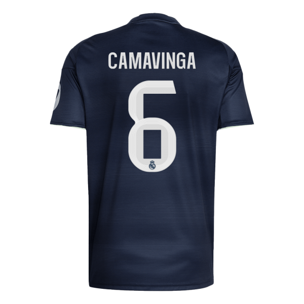 Real Madrid Tröja CAMAVINGA #6 2025/26 Borta Mörkblå