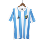 Argentina Hemma Fotbollströjor 1986 Retro