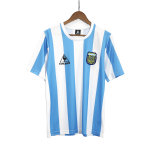 Argentina Hemma Fotbollströjor 1986 Retro