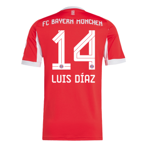 LUIS DÍAZ #14 Bayern Munich Tröja 2025/26 Hemma