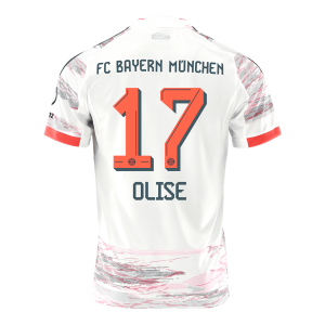Bayern Munich Tröja OLISE #17 2025/26 Borta Vit