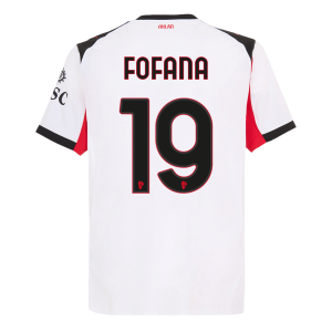 AC Milan Tröja FOFANA #19 2025/26 Borta Autentisk Vit