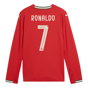 Portugal Hemma RONALDO #7 2025 långärmad