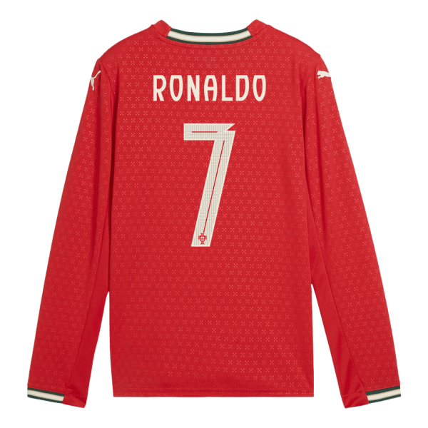 Portugal Hemma RONALDO #7 2025 långärmad