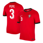 Portugal Hemma Fotbollströjor PEPE #3 Euro Premium