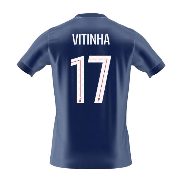 VITINHA #17 PSG Tröja 2025/26 Hemma Premium Mörkblå