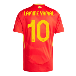 LAMINE YAMAL #10 Spanien Hemma Fotbollströjor Euro