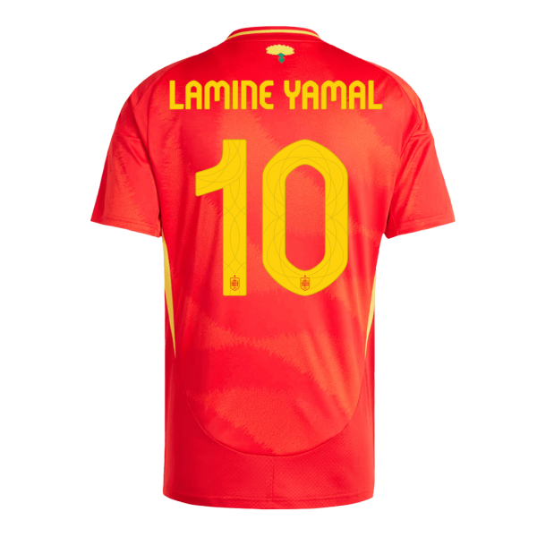 LAMINE YAMAL #10 Spanien Hemma Fotbollströjor Euro
