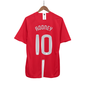 Retro Manchester United Hemma Fotbollströja ROONEY #10 2007/08 - UCL Final