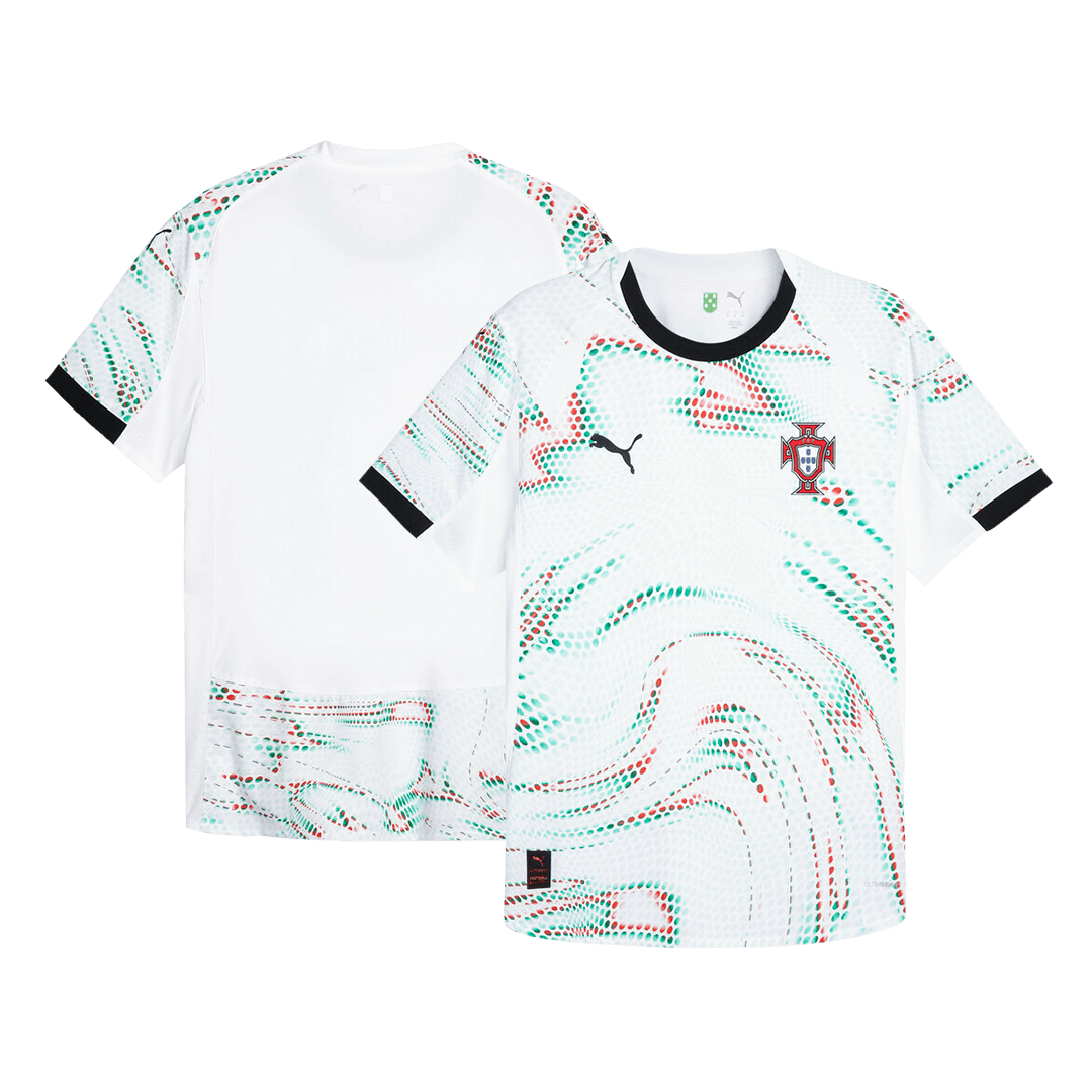 Portugal Borta Fotbollströjor 2025 Autentisk - Bild 2