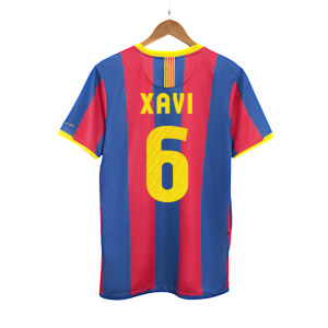 Retro Barcelona Hemma Fotbollströja XAVI #6 2010/11