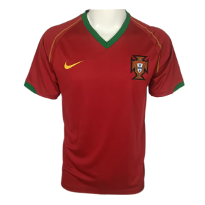 Portugal Hemma Fotbollströjor 2006 Retro