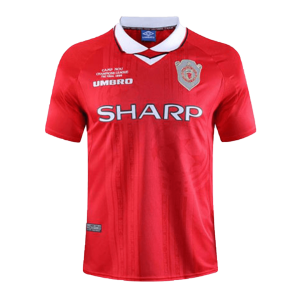 Retro Manchester United Hemma Fotbollströja 1999/00