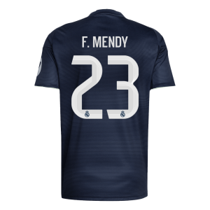 Real Madrid Tröja F.MENDY #23 2025/26 Borta Mörkblå