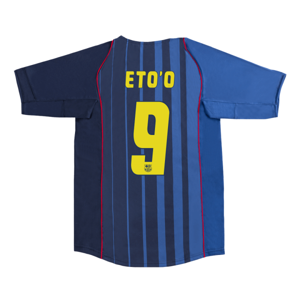 Retro Barcelona Borta Fotbollströja ETO'O #9 2004/05