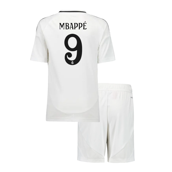 Real Madrid Hemma Fotbollströja MBAPPÉ #9 Fotbollssats Barn Premium
