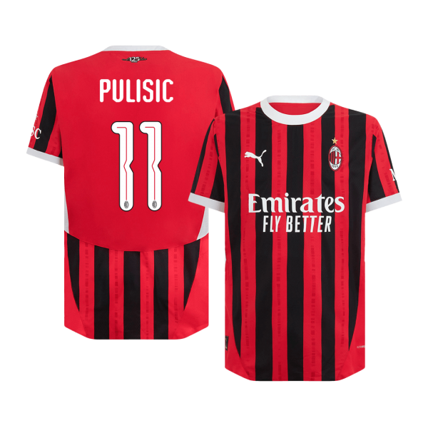 AC Milan Hemma Fotbollströja PULISIC #11 Autentisk - UCL