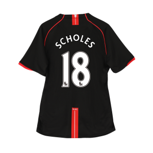 Retro Manchester United Borta Fotbollströja SCHOLES #18 2007/08