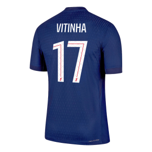 PSG Tröja VITINHA #17 2025/26 Hemma Autentisk Mörkblå
