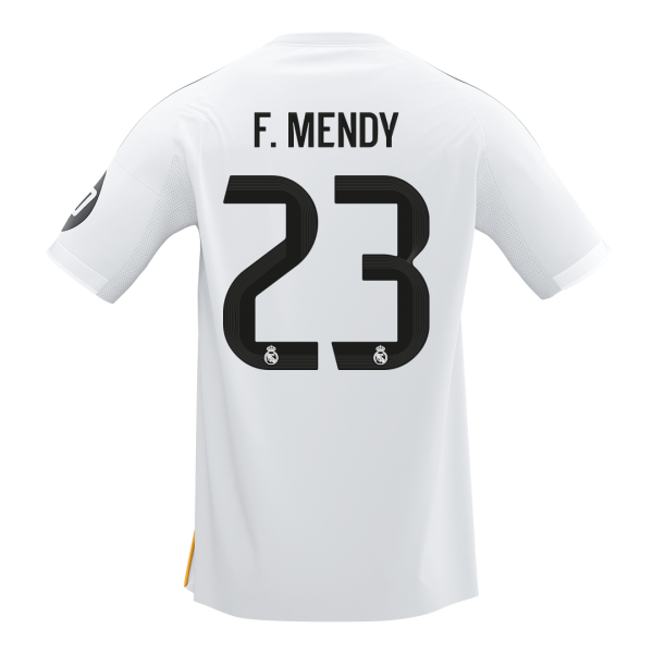 F.MENDY #23 Real Madrid Tröja 2025/26 Hemma Premium Vit