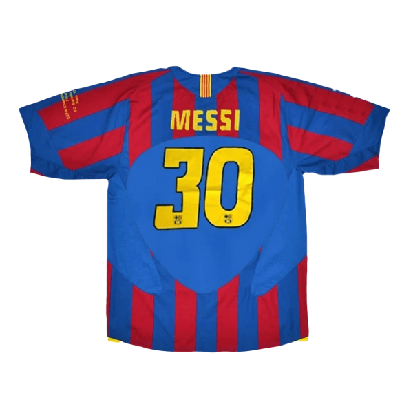 Retro Barcelona Hemma Fotbollströja MESSI #30 2005/06 - UCL Final