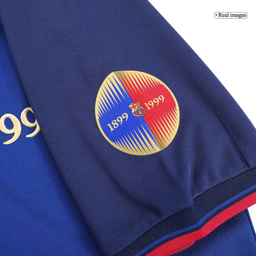 Retro Barcelona Hemma Fotbollströja 1999/00-årsjubileum - Bild 3