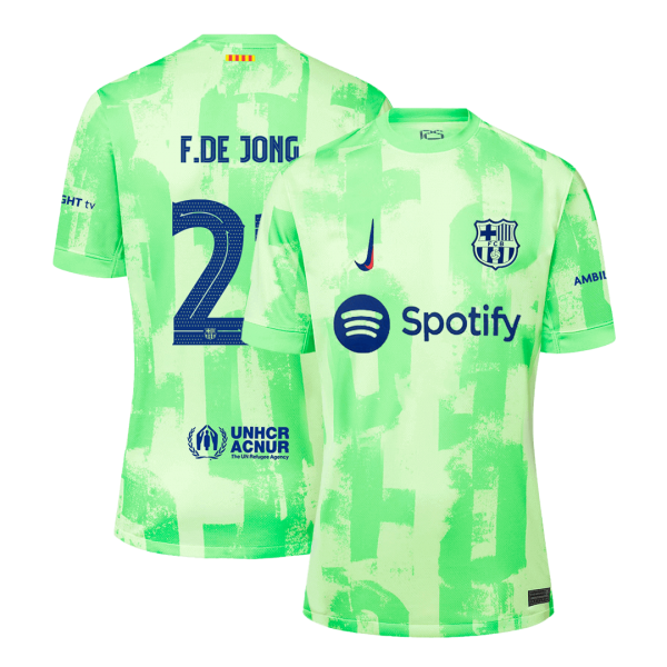 Barcelona Tredjeställ Fotbollströja F.DE JONG #21 Premium - UCL