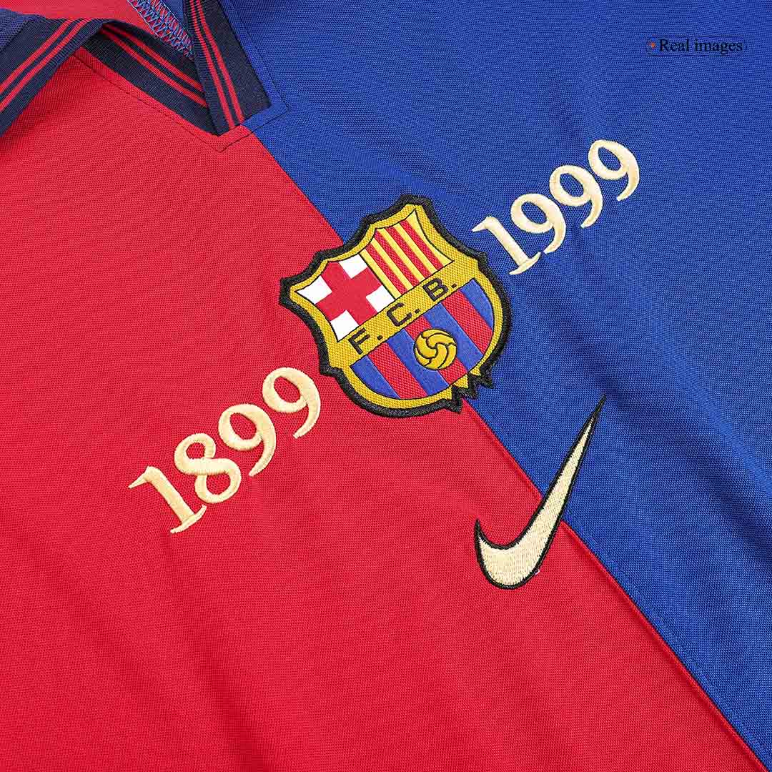 Retro Barcelona Hemma Fotbollströja 1999/00-årsjubileum - Bild 6