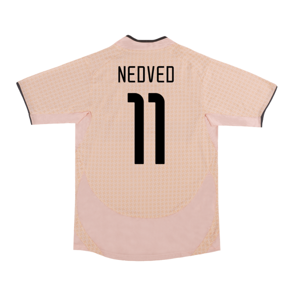 Retro Juventus Borta Fotbollströja NEDVED #11 2003/04