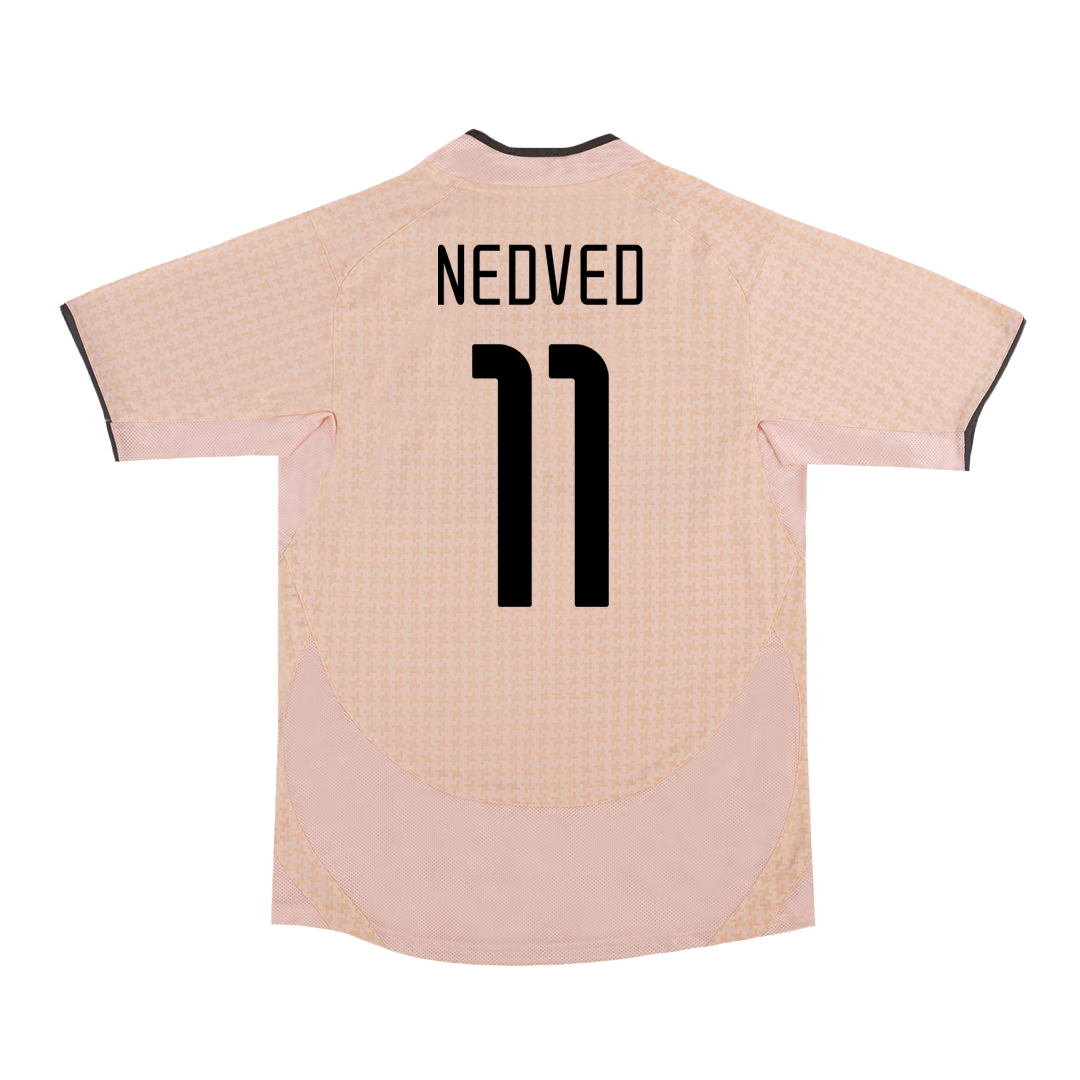 Retro Juventus Borta Fotbollströja NEDVED #11 2003/04