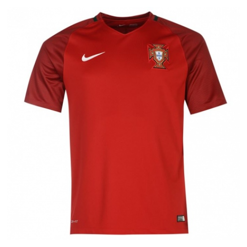 Portugal Hemma Fotbollströjor 2016 Retro